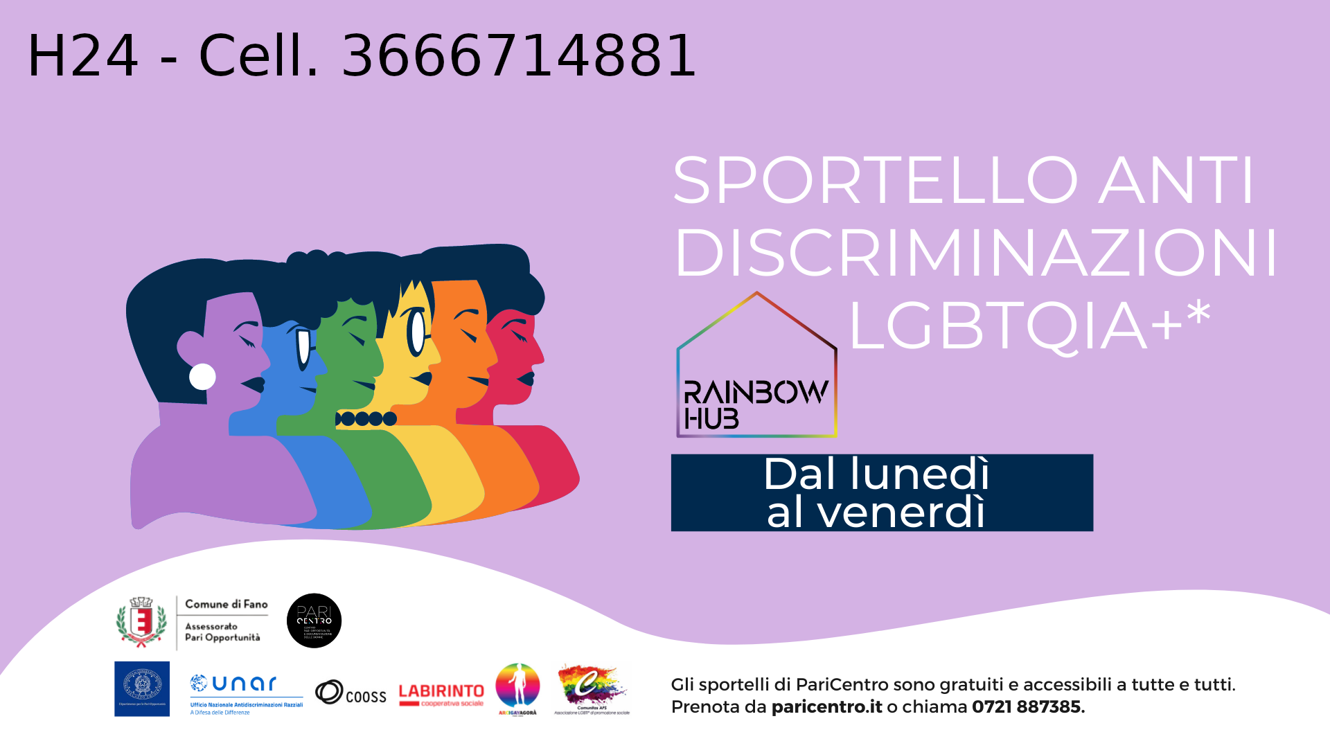 SPORTELLO ANTI DISCRIMINAZIONE a cura di RAIMBOW HUB SPORTELLO ANTI DISCRIMINAZIONE a cura di RAIMBOW HUB