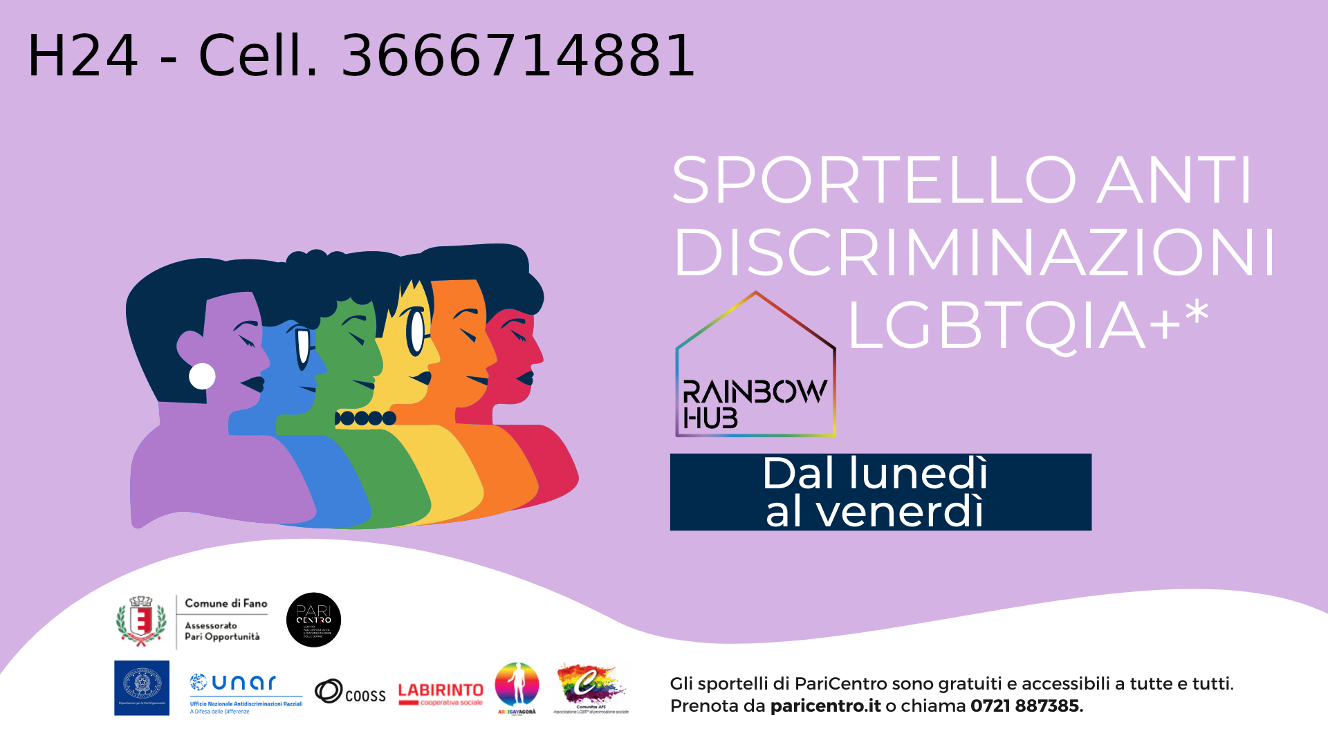 SPORTELLO ANTI DISCRIMINAZIONE a cura di RAIMBOW HUB